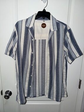 Common People Striped Short Sleeve Knit Shirt